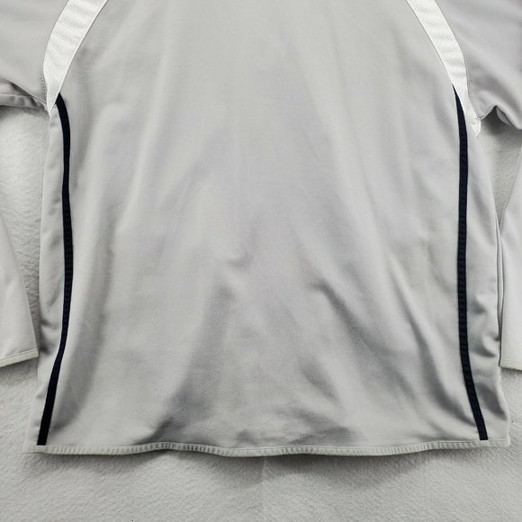 Starter Jacket Men's Full Zip High Neck Long Sleeve Pockets Gray Large - Picture 8 of 11